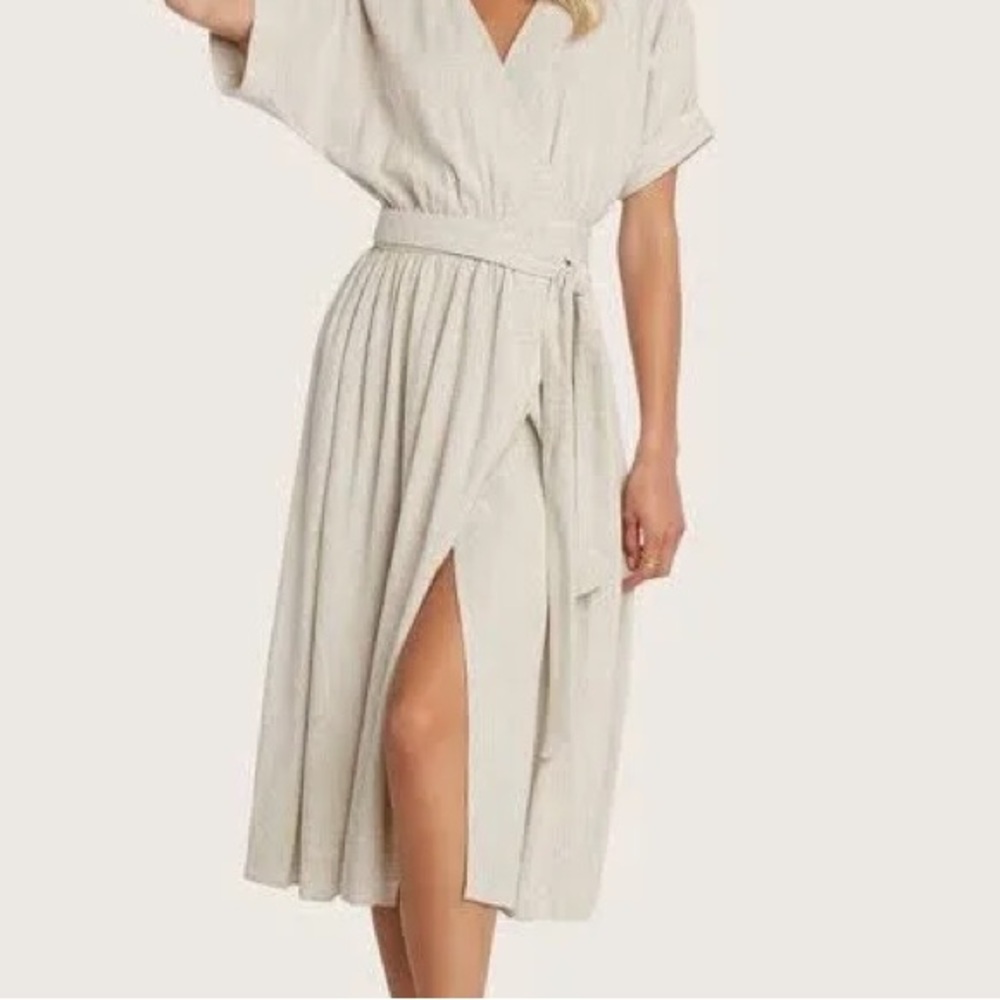ANTHROPOLOGIE / WILLOW HELEN WRAP AROUND DRESS - Picture 6 of 9